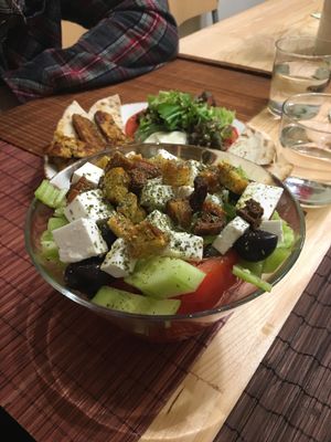 Delicious salad  at Peas in Athens