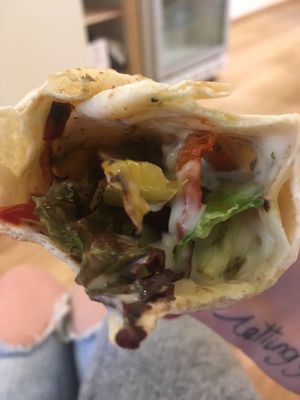 Seitan wrap at Peas in Athens