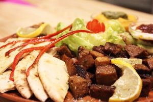 Mixed plater at Peas in Athens