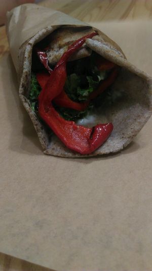 Seitan Souvlaki at Peas in Athens