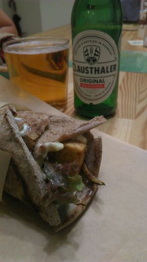 Tofu Souvlaki at Peas in Athens