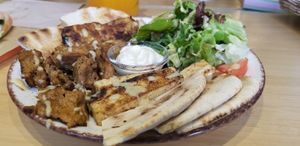 Vegan Souvlaki at Peas in Athens