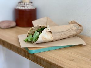 Vegan Seitan Gyro at Peas in Athens