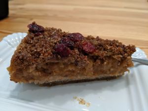 apple cake at Peas in Athens