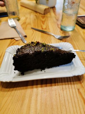 Chocolate Cake at Peas in Athens