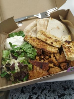 Seitan, tofu and tempe at Peas in Athens