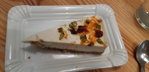 Carrot tart at Peas in Athens