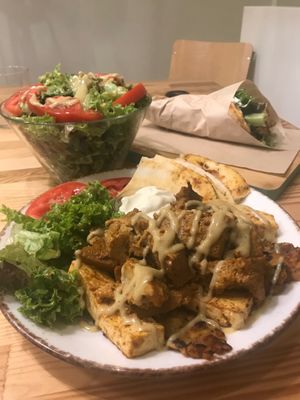 Gyros platter  at Peas in Athens