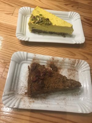 Apple pie and lemon cake  at Peas in Athens