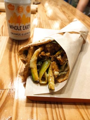 Seitan gyros at Peas in Athens