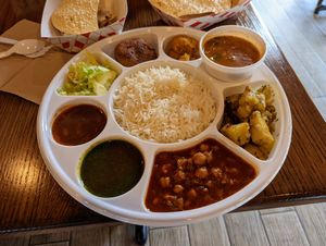 Vegan Thali. at Bombay Express in Austin