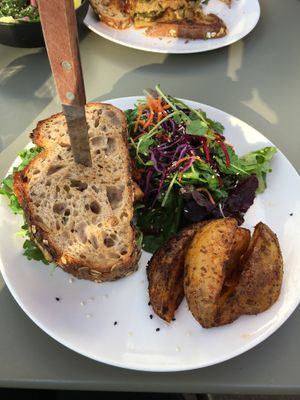 Tempeh Sandwich  at Hello 123 in Toronto