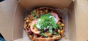Waffle & Chana at Hello 123 in Toronto