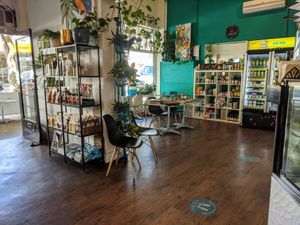 Plants, vegan products at Nature Cafe/Bar in Frankston