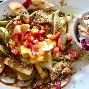 Fruit Nachos  at Nature Cafe/Bar in Frankston
