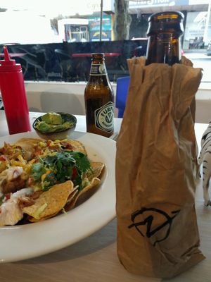Beer in a bag   for us alcho's   at Nature Cafe/Bar in Frankston