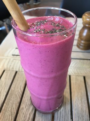 Pink Pitaya Smoothie aka Jackfruit  at Nature Cafe/Bar in Frankston