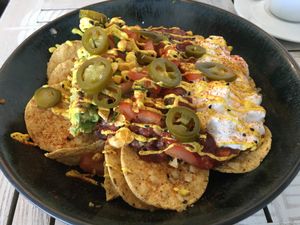 Hola Nachos (vegan) at Nature Cafe/Bar in Frankston