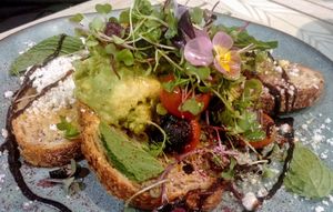 Smashed avo at Nature Cafe/Bar in Frankston