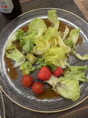 Salad included with set menu   at Washoku Dining Taku in Nara