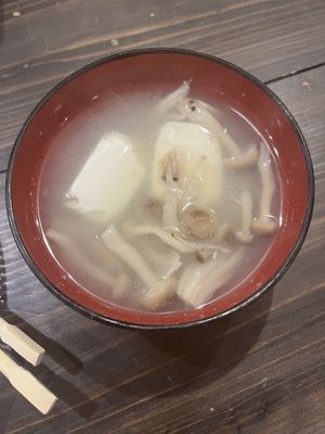 Miso soup   at Washoku Dining Taku in Nara