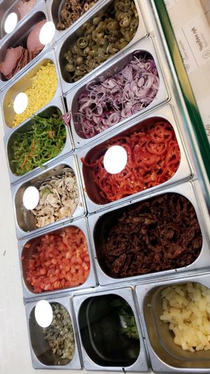 Salad / veggies options  at Pizza Lab in Plovdiv