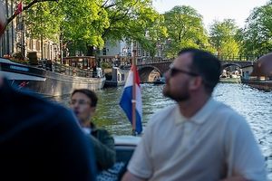 Sundeck at Private Canal Cruise in Amsterdam