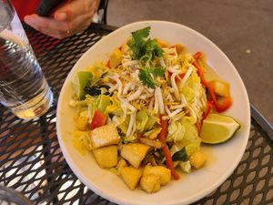 Asian salad yum at Boulder Dushanbe Teahouse in Boulder