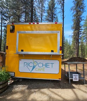 Food truck located at The Brewing Lair in Blairsden at Ricochet Cafe - Food Truck in Blairsden