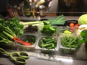 Wok buffet at Restaurant Pékin in Nice