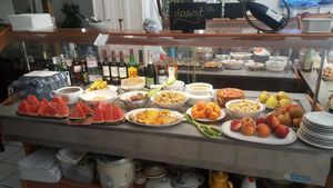 Dessert station - mainly fruit at Restaurant Pékin in Nice