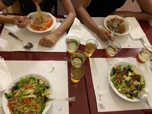 Wok dishes at Restaurant Pékin in Nice