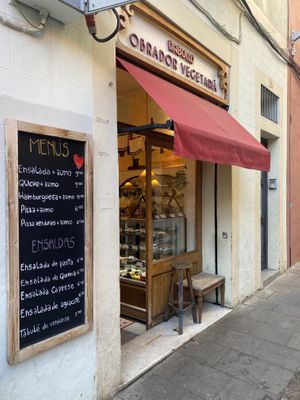 Entrance   at Nabucco Obrador Vegetaria in Barcelona