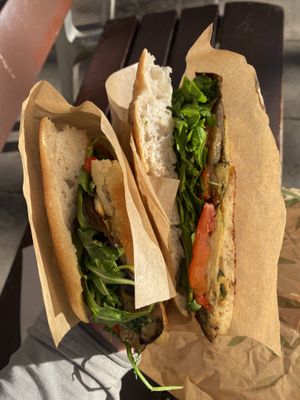 A sandwich   at Nabucco Obrador Vegetaria in Barcelona