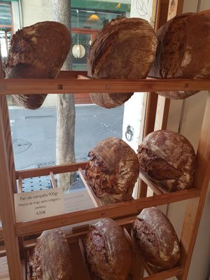 Amazing bread at Nabucco Obrador Vegetaria in Barcelona
