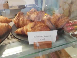 Vegan croissant at Nabucco Obrador Vegetaria in Barcelona