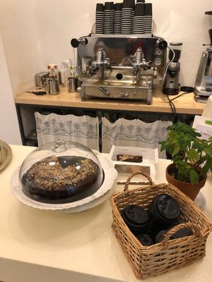 They have coffee too  at Nabucco Obrador Vegetaria in Barcelona