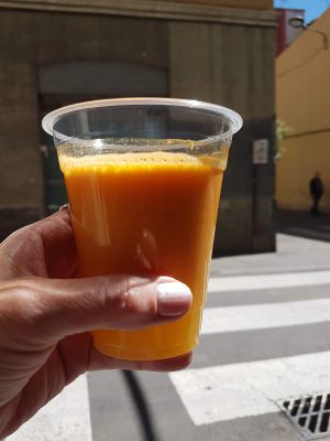 fresh juice at Nabucco Obrador Vegetaria in Barcelona