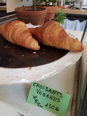 vegan croissants at Nabucco Obrador Vegetaria in Barcelona