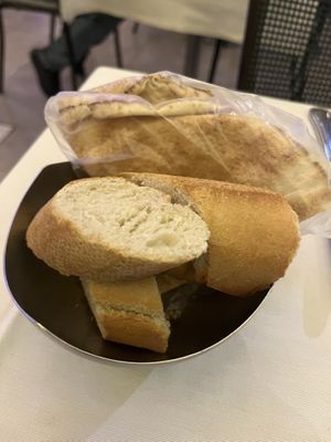 Lebanese bread and baguette  at Farid in Dakar