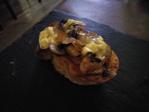 Mushroom toast at Mirror and Vegan Concept in Hong Kong Island