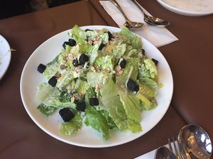 delicious dressing and croutons for this Caesar salad  at Mirror and Vegan Concept in Hong Kong Island