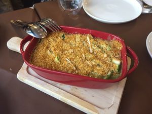 baked creamy courgette (zucchini) penne - so good!  at Mirror and Vegan Concept in Hong Kong Island