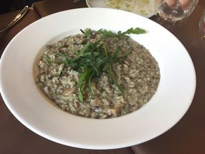 wild mushroom risotto  at Mirror and Vegan Concept in Hong Kong Island