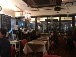 Cute place with 8 tables. Seating for 24 at Mirror and Vegan Concept in Hong Kong Island