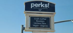 Sign says vegan but only one vegan option at Perks in St George
