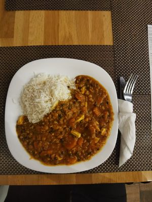 Vegetable stew with rice (daily menu, 3 other options) at VEG in Poprad