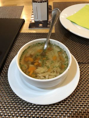 Vegetable soup  at VEG in Poprad