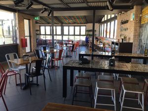 inside seating at Guzman y Gomez in Toowoomba