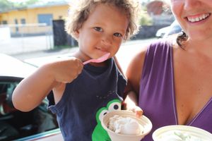 Coconut Durian Gelato at Nicoco Hawaiian Gelato in Pahoa